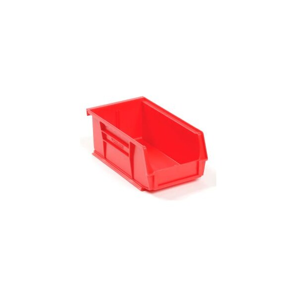 Hang & Stack Storage Bin, Plastic, Red, 24 PK